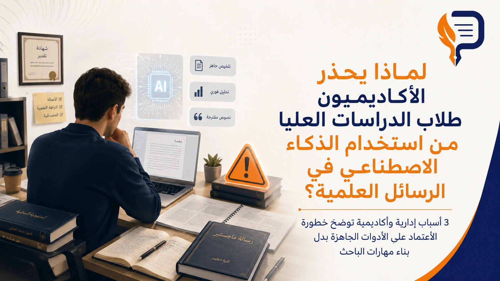 استخدام الذكاء الاصطناعي في الرسائل العلمية: لماذا يحذر منه الأكاديميون؟